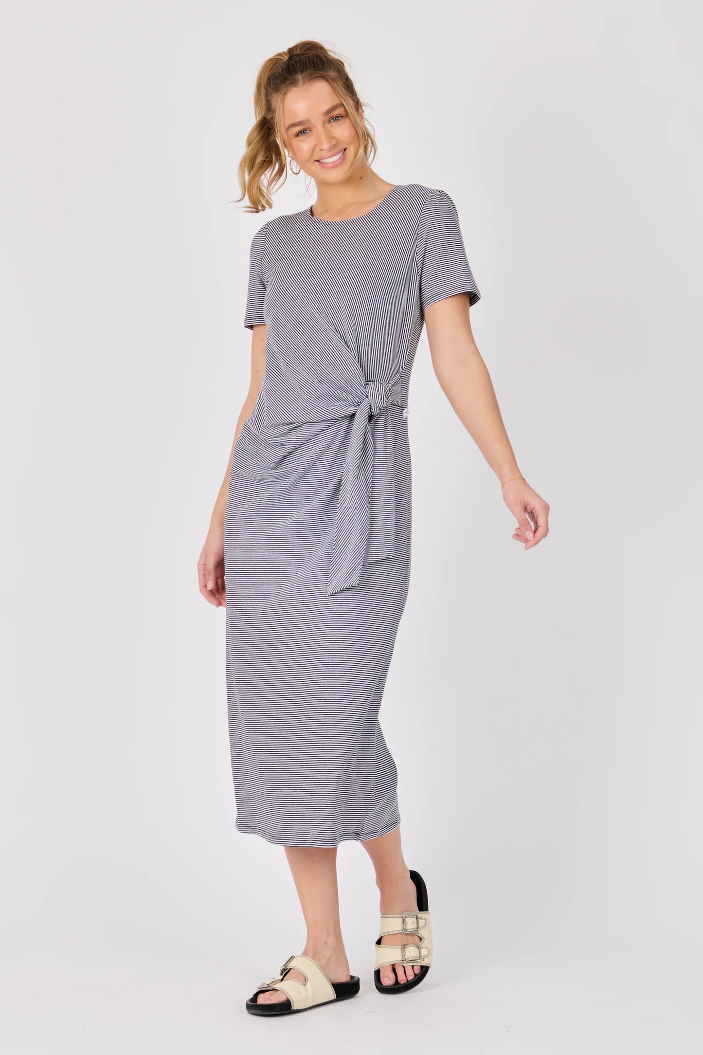 Tie detail Midi Dress