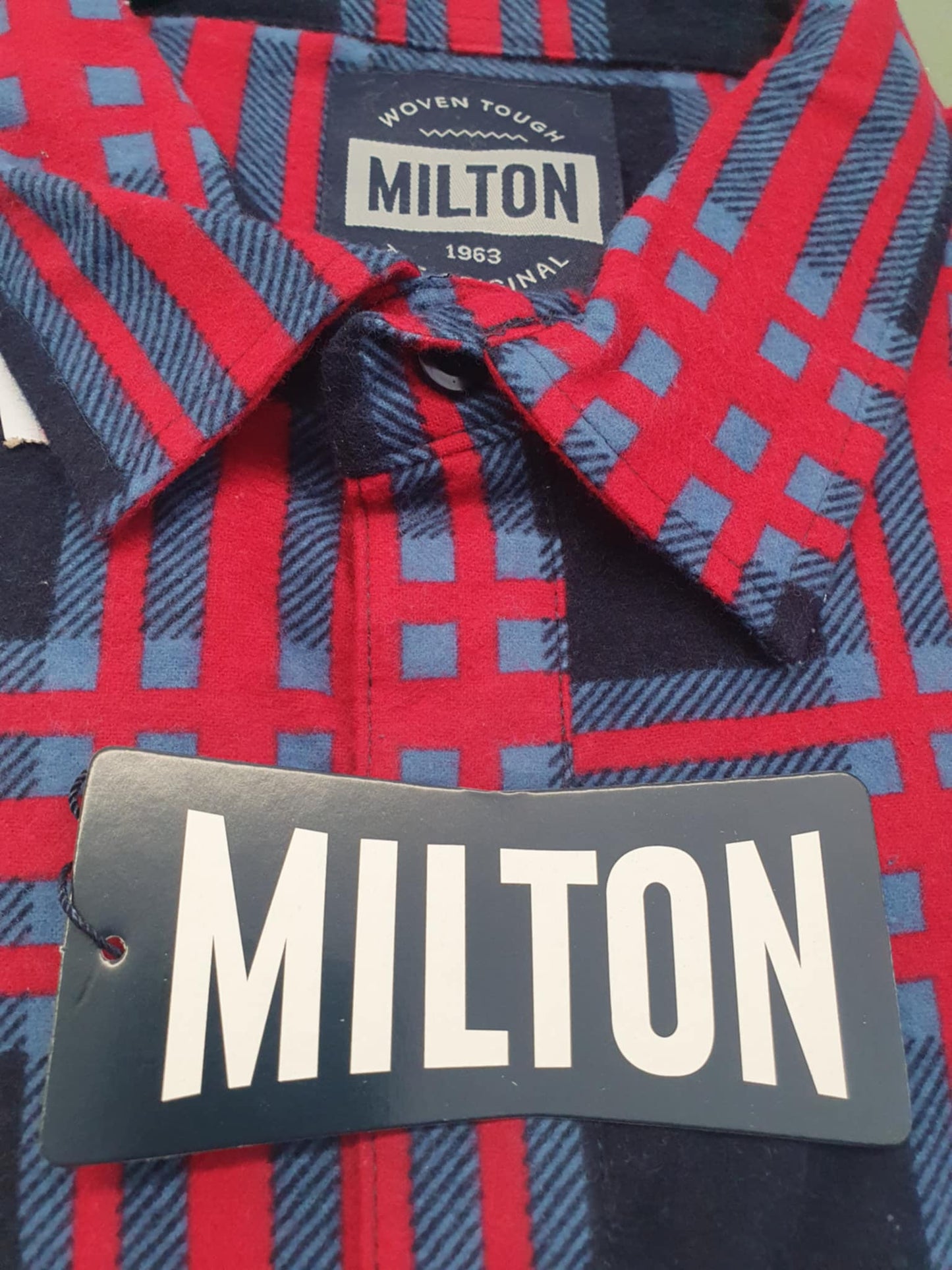Milton Flannelette Half Placket
