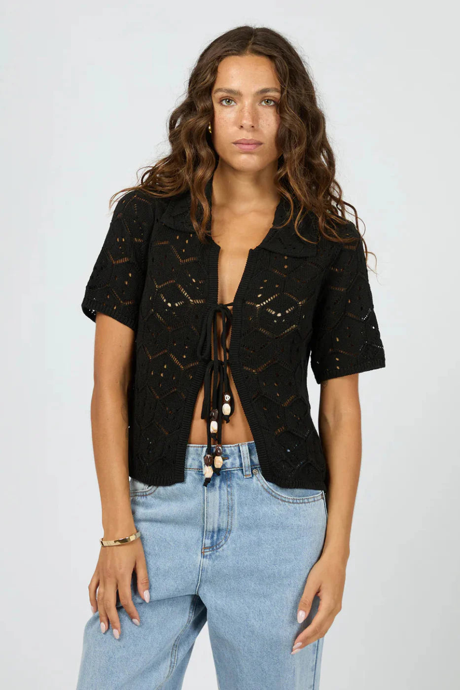 Silent Theory Nina Crochet Top