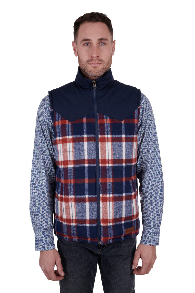 Wrangler Mens Hughes Reversible Vest