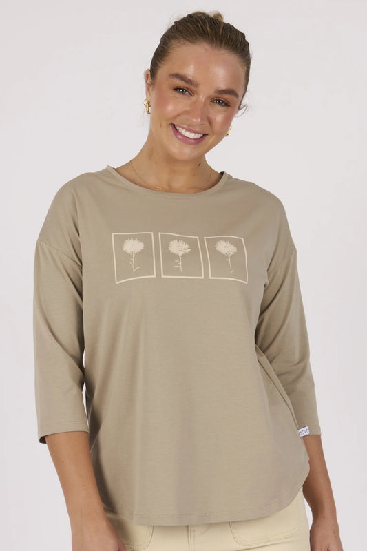 OTW 3/4 Sleeve Dandelion Tee