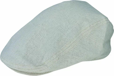 LINEN BLEND FLAT CAP