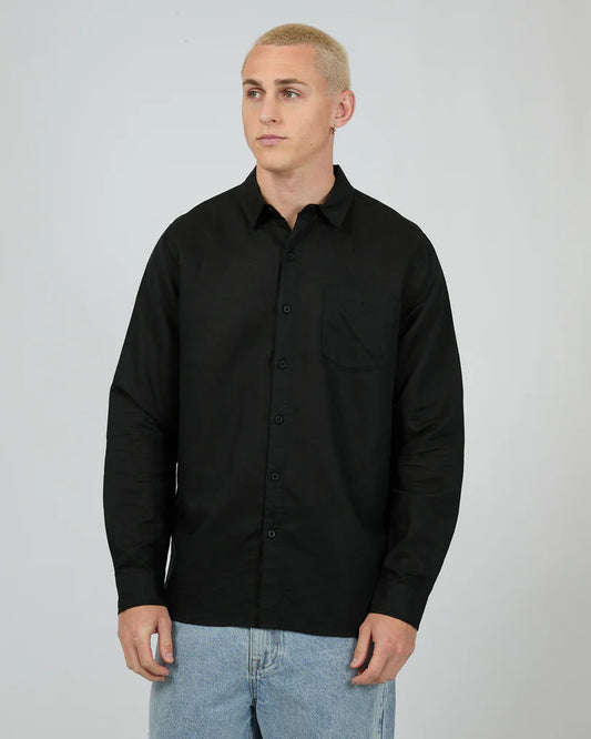 Silent Theory Linen LS Shirt ll