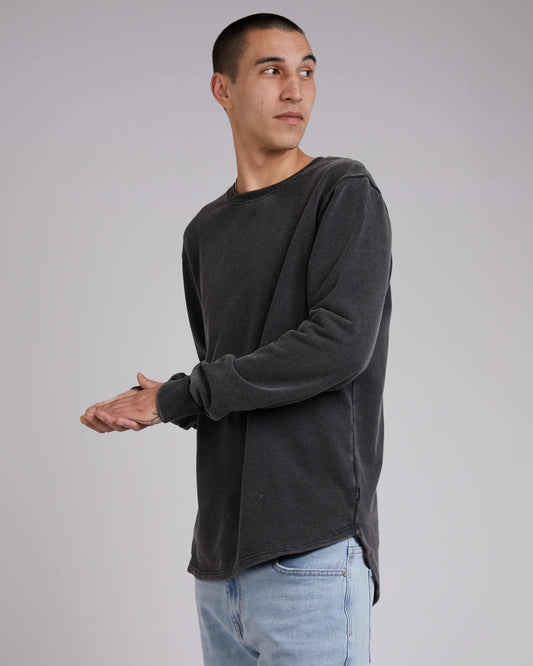 Silent Theory Mens Curved Hem Crew