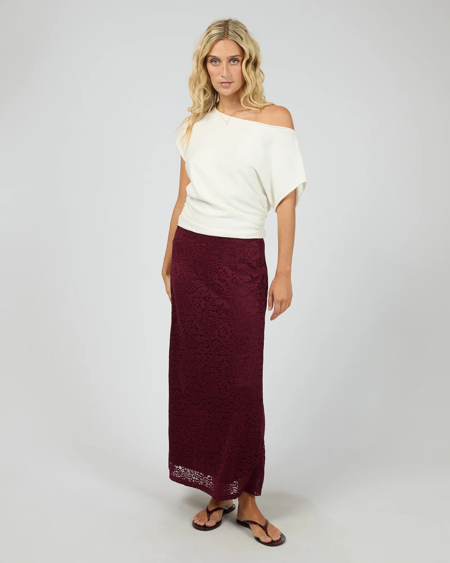 All about Eve Zea Lace Maxi skirt