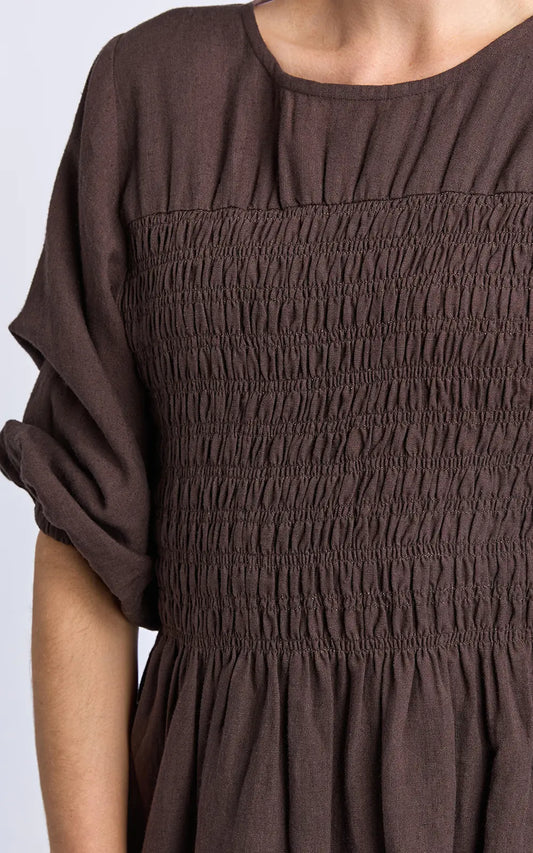 Elm Nora Shirred Dress