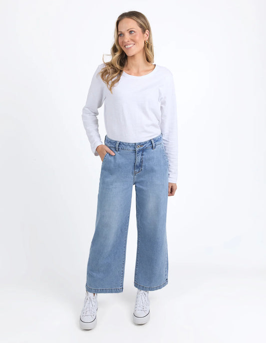 Elm Izzy Wide Leg Denim Jean