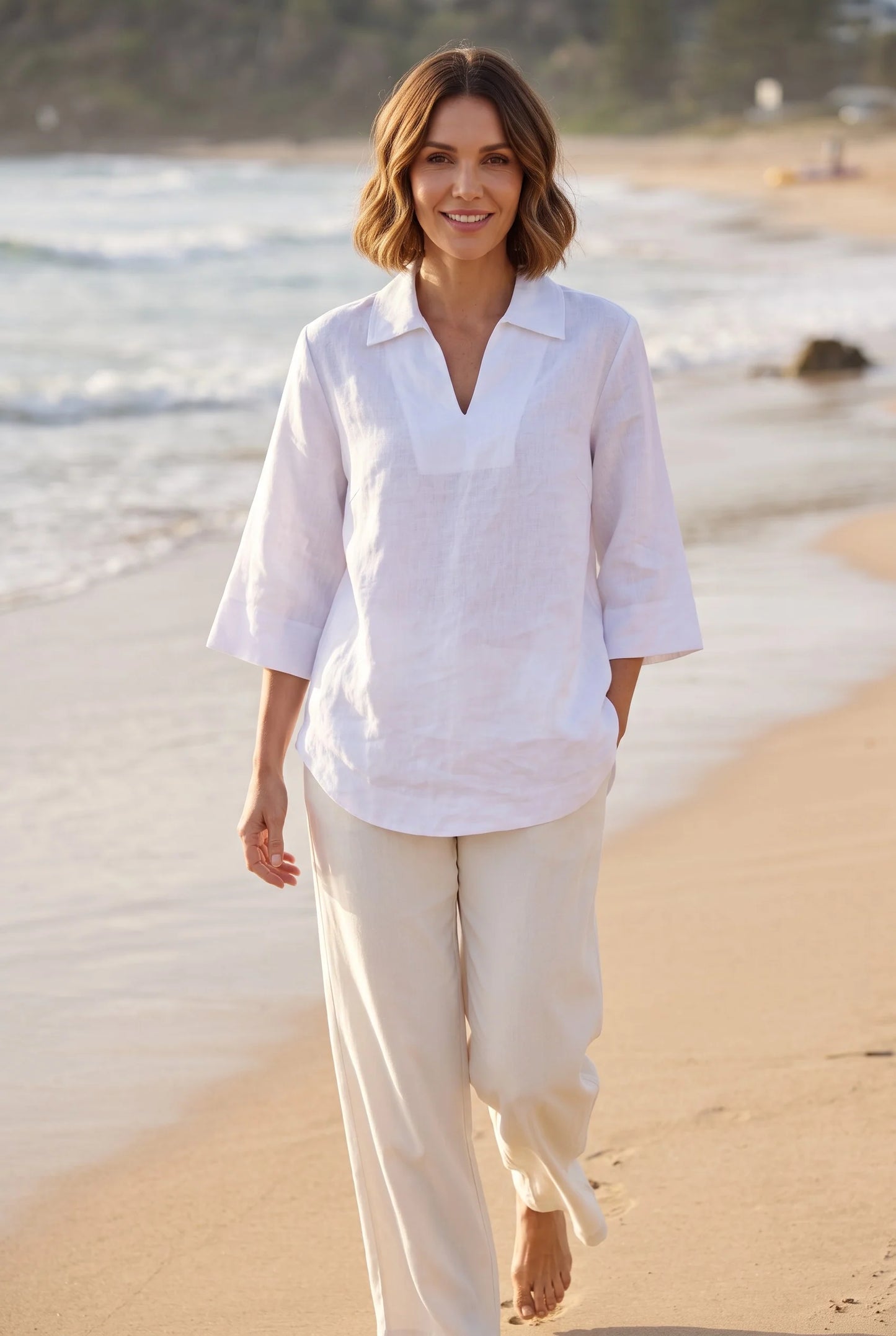 Givoni Linen Popover Shirt
