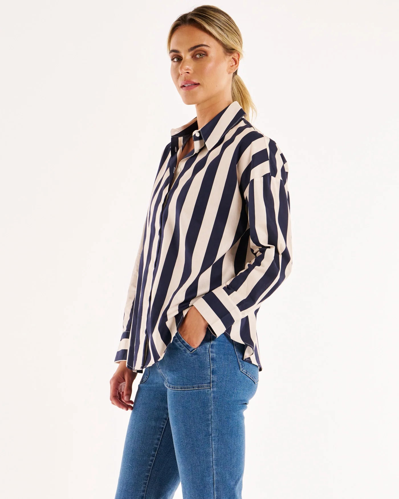 Betty Basics Stripe shirt