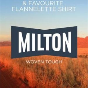 Milton Full Placket Flannellette Shirt S-XL