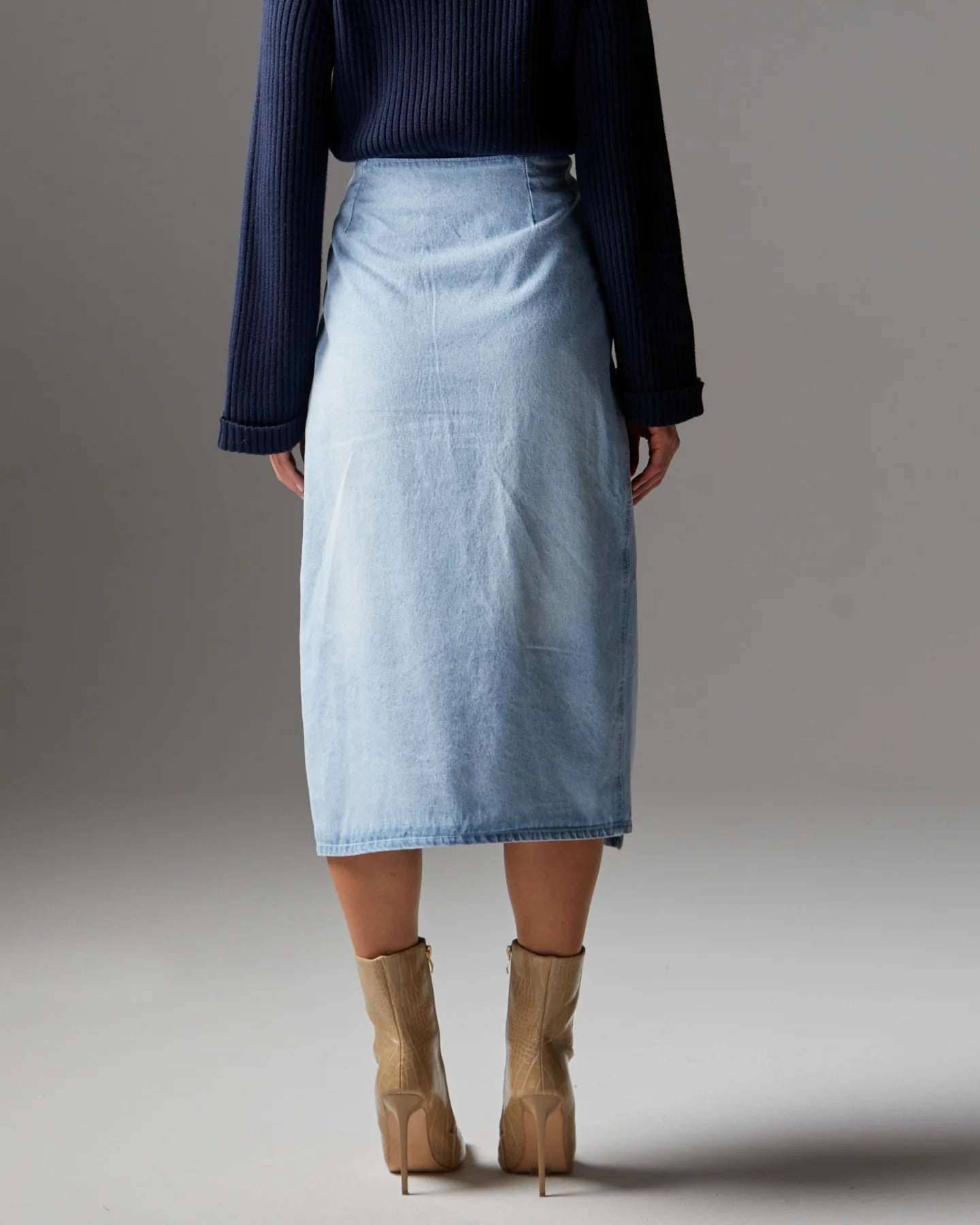 Fate and Becker Flight Denim Wrap Skirt