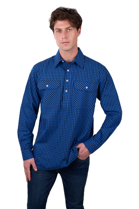Hard Slog Astell 1/2 Placket LS Shirt