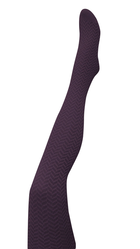 Herringbone Merino Wool Tights