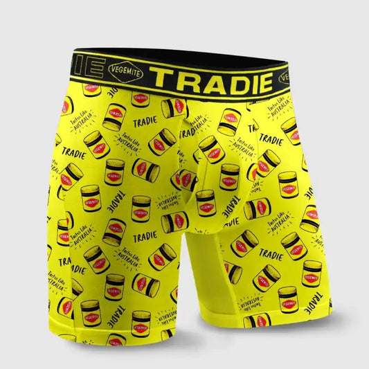 Tradie No Chafe Bamboo Long Leg Trunk Vegemite