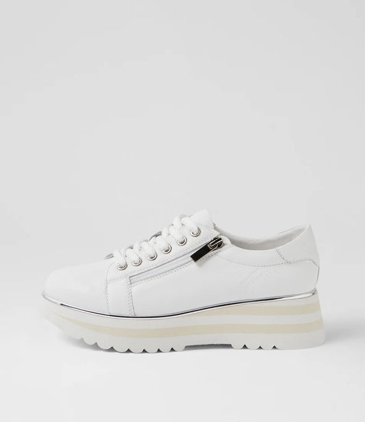 Eammes Leather Lace Up Flats