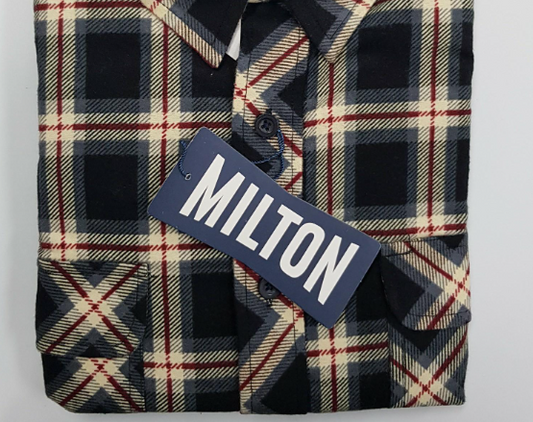 Milton Flannelette Half Placket