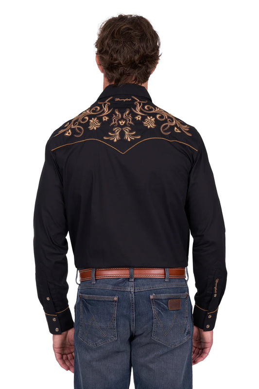 Wrangler Mens Luke Embroidered L/S Shirt