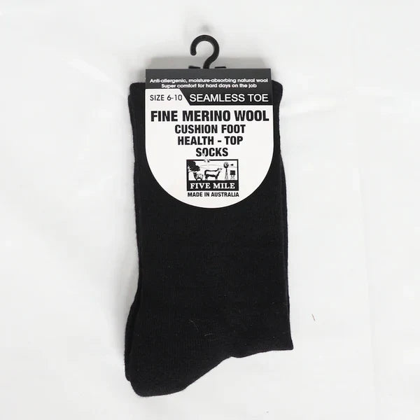 Five Mile Merino Wool Health Top Sock