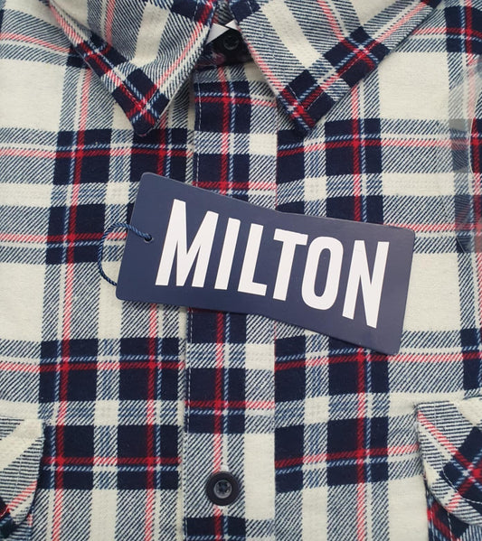 Milton Flannelette Half Placket