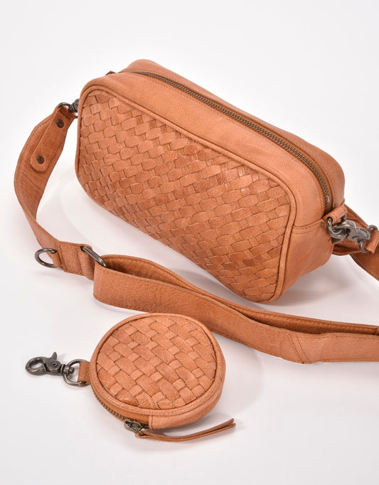 Cobb and Co Millner Woven Leather Bag