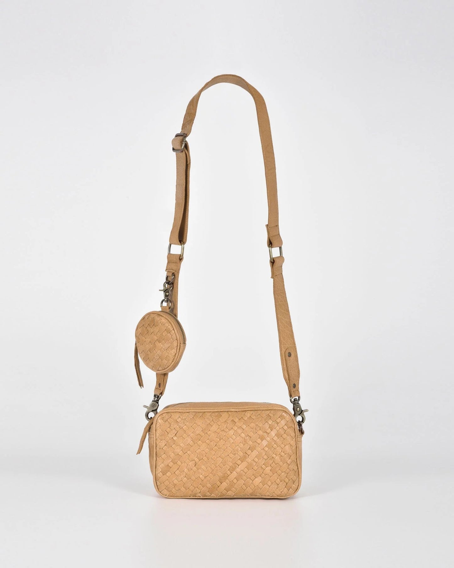 Cobb and Co Millner Woven Leather Bag