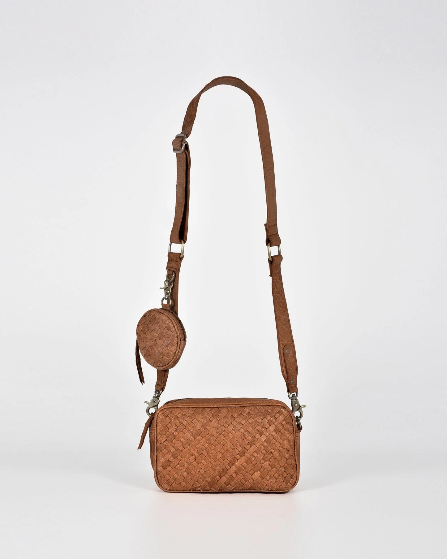 Cobb and Co Millner Woven Leather Bag