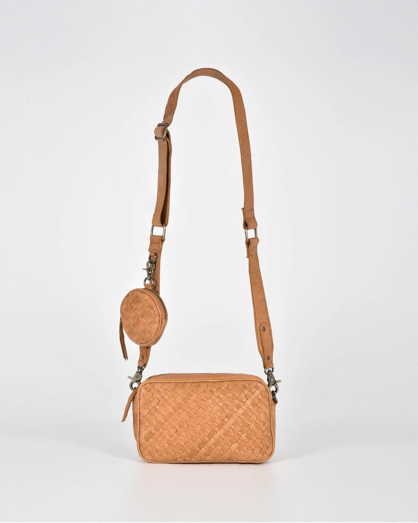 Cobb and Co Millner Woven Leather Bag