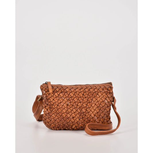 Cobb and Co Leather Plaited Crossbody Bag