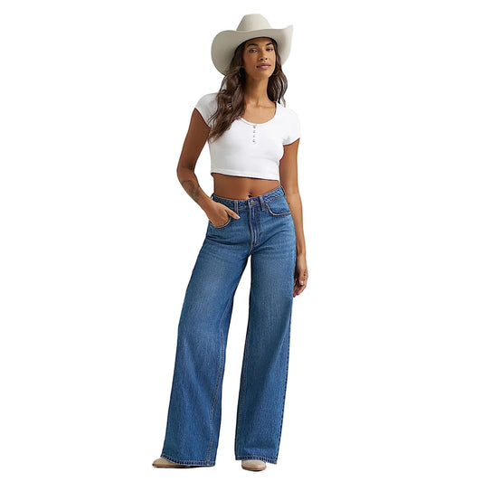Wrangler Women's Hi Rise Wide Leg Bailey Jean