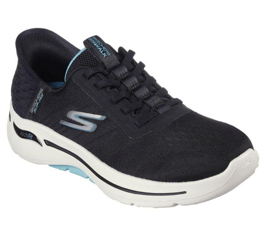 WOMEN'S SKECHERS SLIP-IN'S: GOWALK ARCH FIT - WAVY SKY